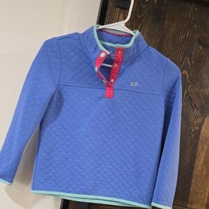 Vineyard Vines Blue Quilted Kids Sweatshirt